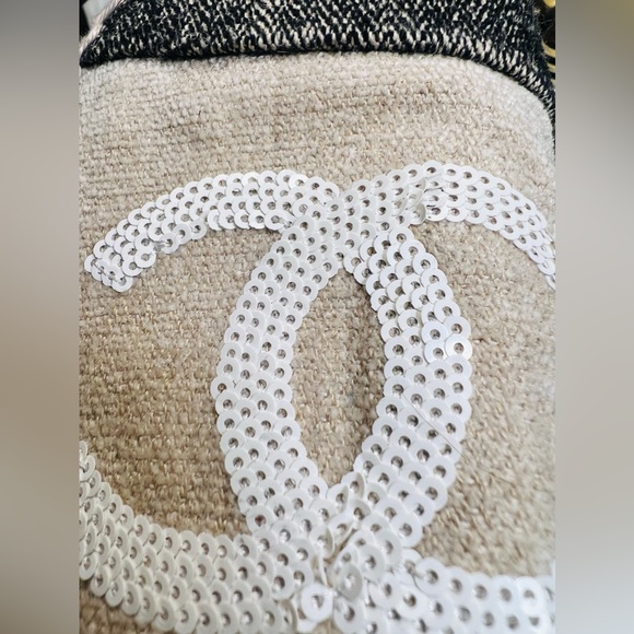 Chanel CC Espadrilles. Size 41. Made in Spain. Neutral and black. - Picture 7 of 13